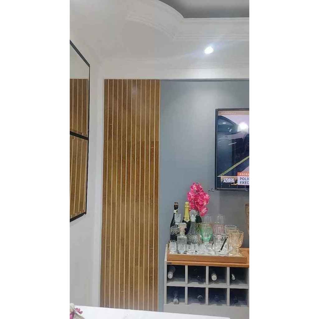 Kit Revestimentos Ripados Placa Painel decorativo MDF 45x11 cm