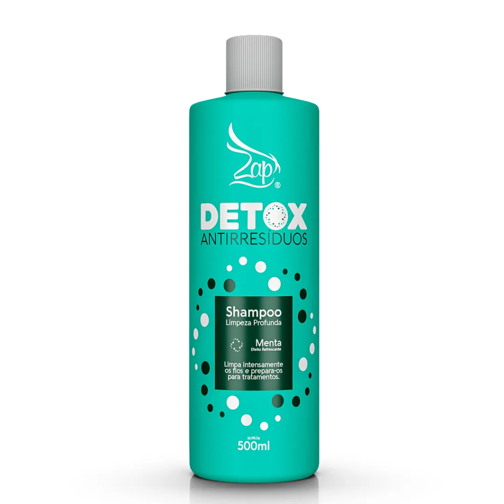 Zap Shampoo Detox Antirresíduos Menta 500ml | Shopee Brasil