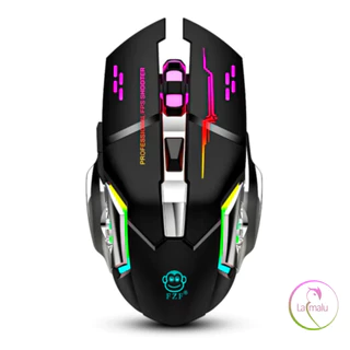 Mouse Gamer USB Com LED 4800 DPI 6 Botões EBAI - FZF-F9 Preto