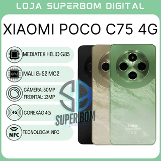 Celular Xiaomi Poco C75 256gb 8gb Ram Versão Global Original Celular Xiaomi Poco C75 256gb 8gb Ram Versão Global Original
