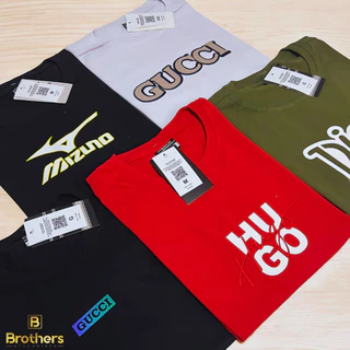Kit 5 Camisetas de Masculinas Malha Premium Fio 30.1 Algodão - Kit com 3 Camisetas para Homens