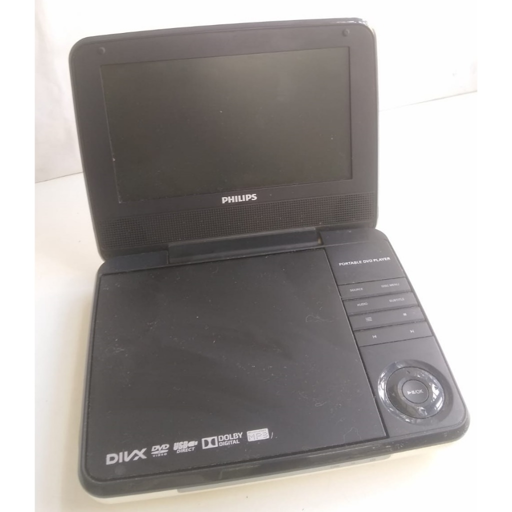 Reprodutor DVD Player Portátil Tela LCD Philips PD7030X78 - NO ESTADO ...