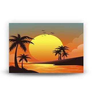 Painel Retangular 400x248, Tardezinha, Por do Sol, painel quadrado, painel de festa, sublimado