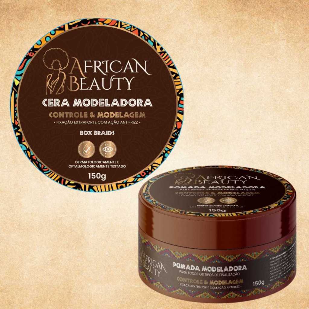Cera Modeladora Fixação Extra Forte African Beauty Box Braid 150 Gramas ...