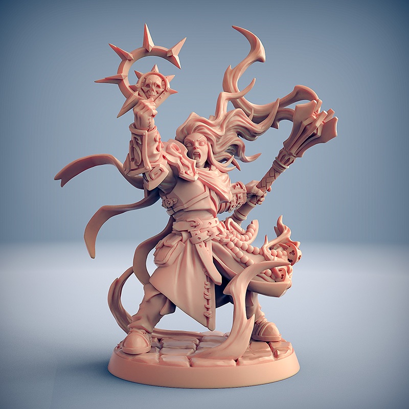 Miniatura Dungeons And Dragons – Paladino Chierico Confraternita – Non Dipinta