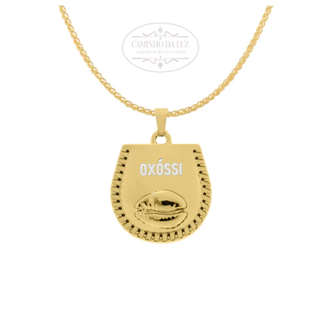 Patua Oxóssi Banhado a Ouro 18k