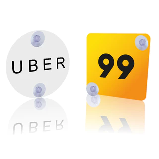 Plaquinhas de identificação para Motorista de aplicativo Uber | 99 | Indriver em Oferta na Shopee