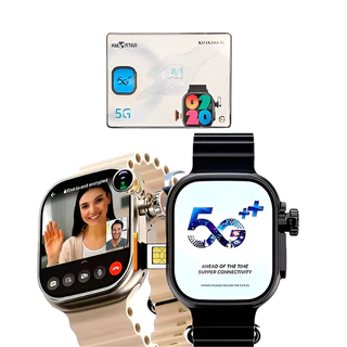 Smartwatch K15 ULTRA 5G Com Chip Celular De Pulso Ai Com Camêra 16GB 3 Pulseiras lançamento 2024