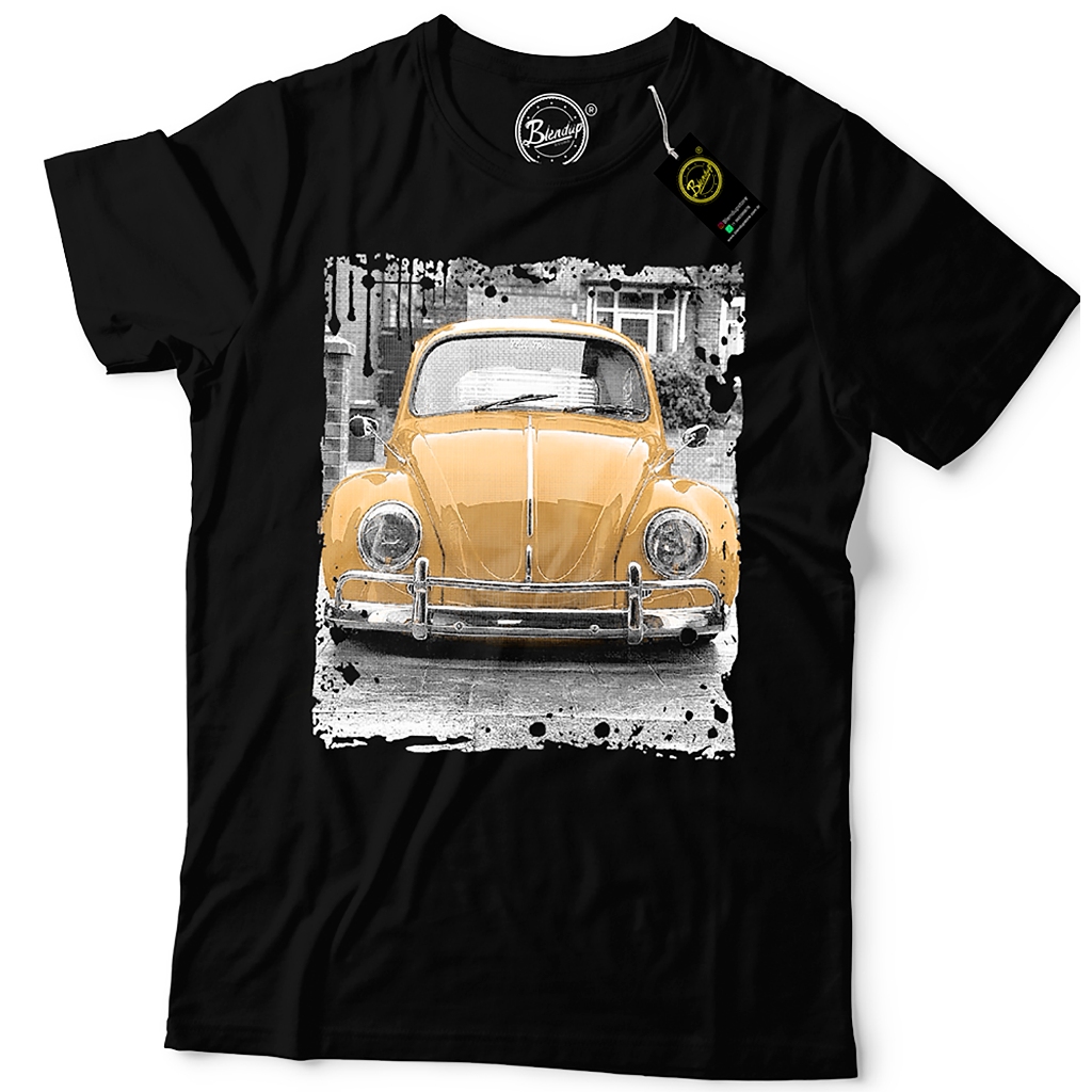 Camiseta de Algodão Fusca Carro Antigo Clássico