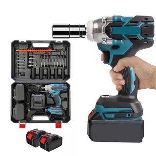 Parafusadeira Chave De Impacto Bateria Lítio 36v Brushless Com 2 Baterias
