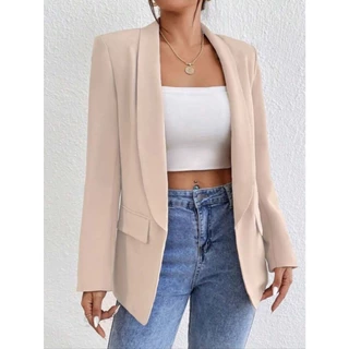 Max Blazer Aberto Alongado Tendencia Social Moderno