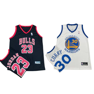 Kit 2 Camisetas de Basquete Regata SORTIDAS Entre Chicago Bulls Lakers e Golden State Warrios Treino