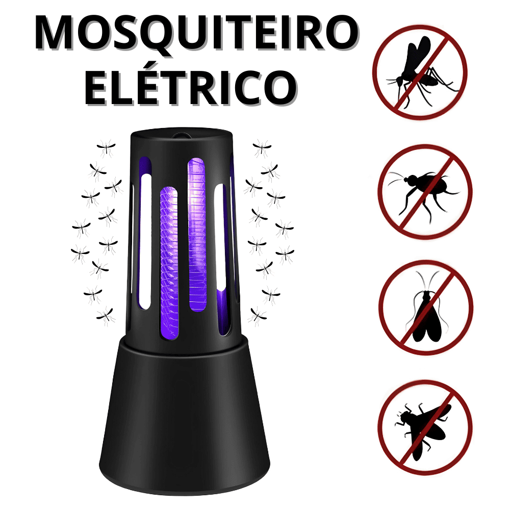 Armadilha Mosquito Elétrico Mata Pernilongos Mosquiteiro Eletrico Casa ...
