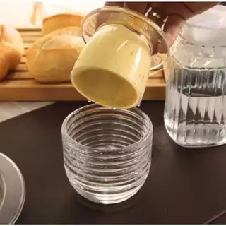 Manteigueira Francesa Luxo Colmeia de Vidro Resistente - Lyor