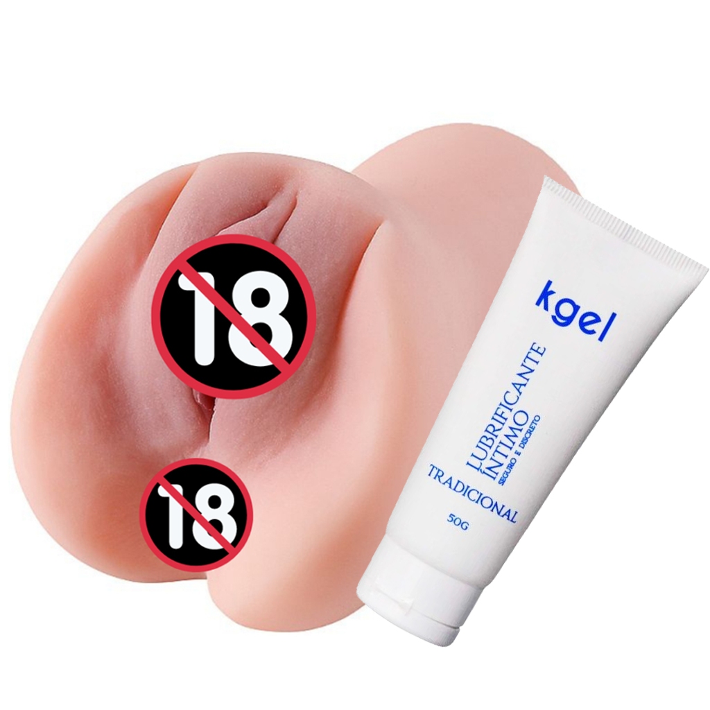 Masturbador Masculino - Vagina e ânus em Cyberskin 4 - Super Realístico - MAIG + Lubr