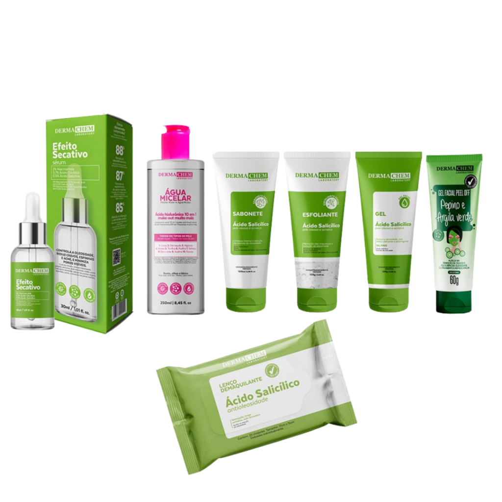 Kit Skin Care para pele oleosa Ácido Salicílico - Dermachem prevenção ...