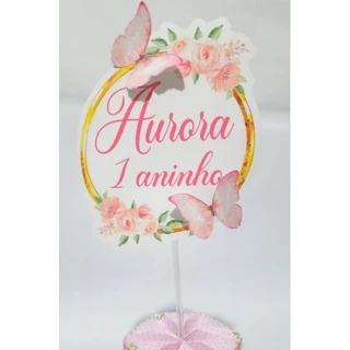 kit Tags / Topper / topo para centro de mesa 5/6/10/15 ou 20 unidades