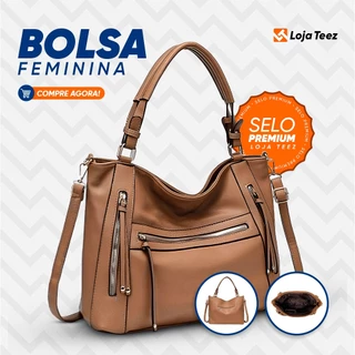 Bolsa Feminina Grande de Ombro e Mão Transversal