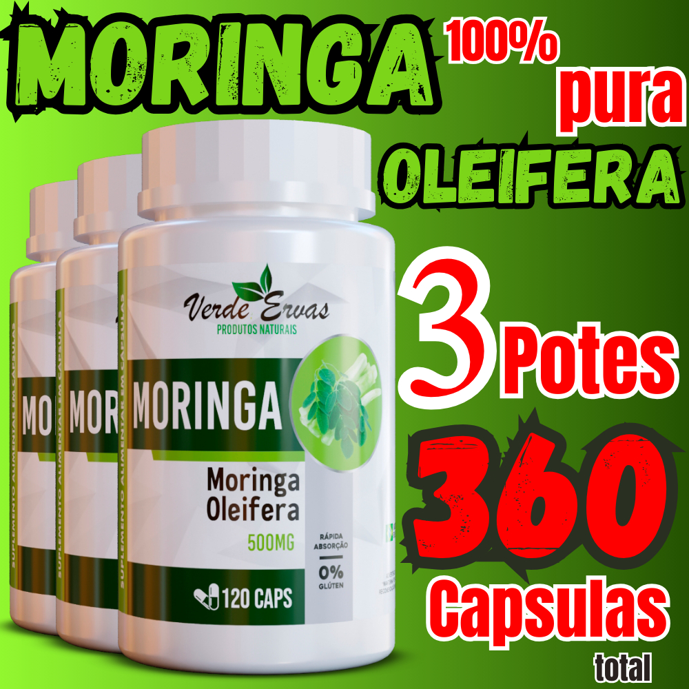 Suplemento Moringa Oleifera 500Mg - Planta da Vida