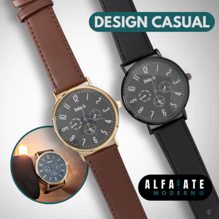 Relógio de Pulso Masculino Casual com Pulseira do tipo Couro