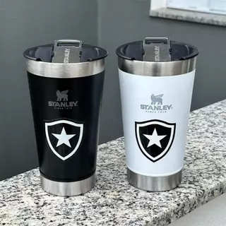 ENVIO NO MESMO DIA Copo Térmica de Time Botafogo / Personalizado com tampa e abridor 473ml