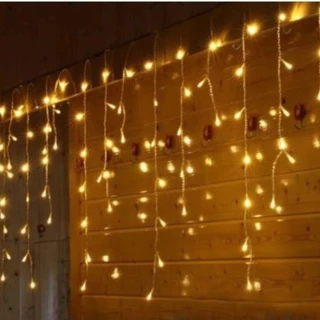 Pisca Pisca Decorativo Cascata 240 Leds - 127v 4,3m Natal - Cor Branco Quente