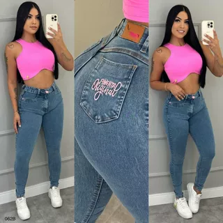 Calça Jeans Feminina Sal E Pimenta Básica Lançamento