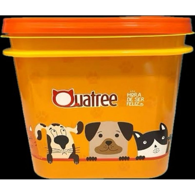 Balde Para Ração Canister 3,6 Litros Quatree | Shopee Brasil