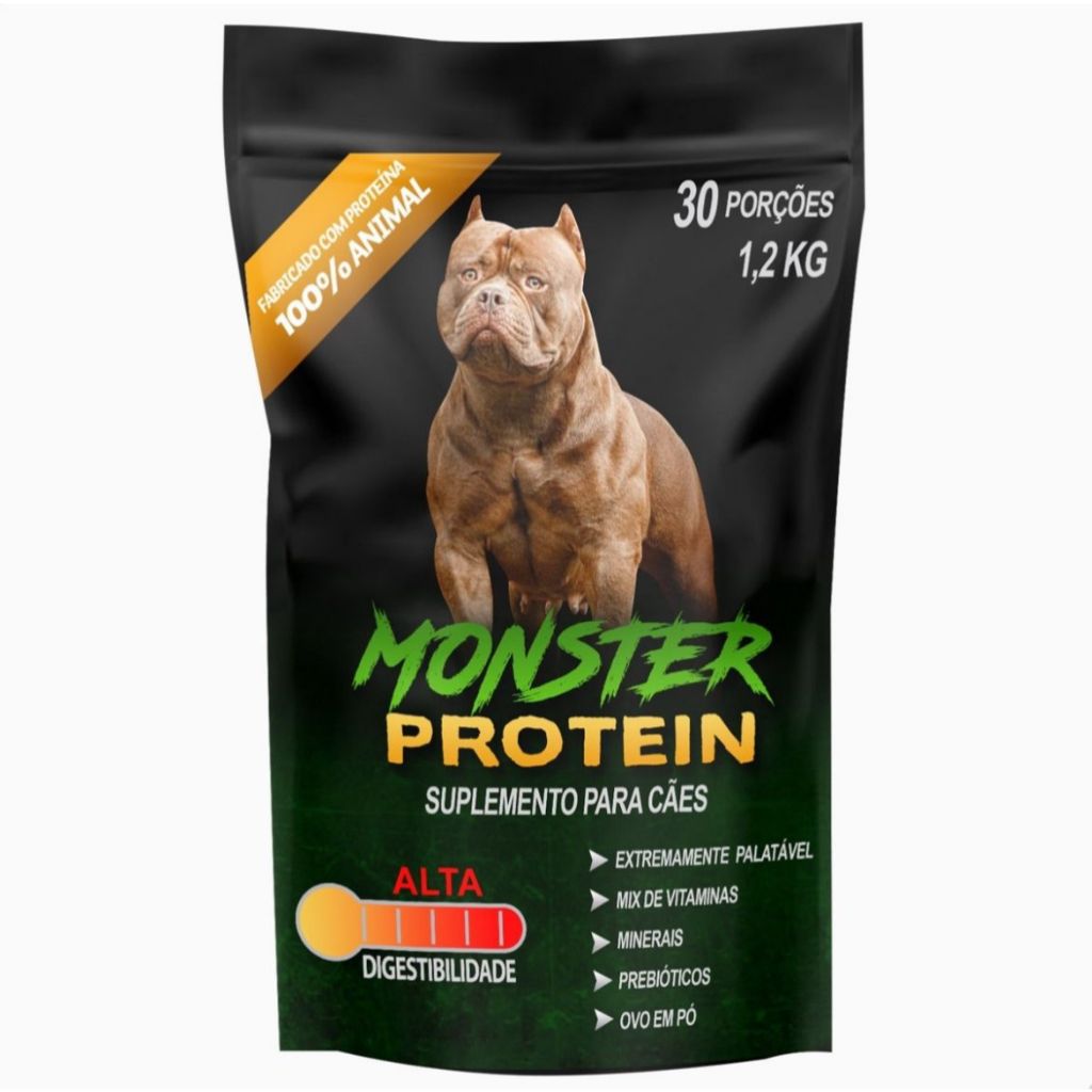 Suplemento Monster Protein Para Cães Todas As Raças