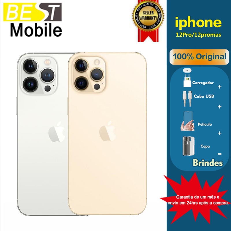 Celular IPhone 12 PRO/12 Pro Max 128gb 256gb DE VITRINE | Shopee Brasil