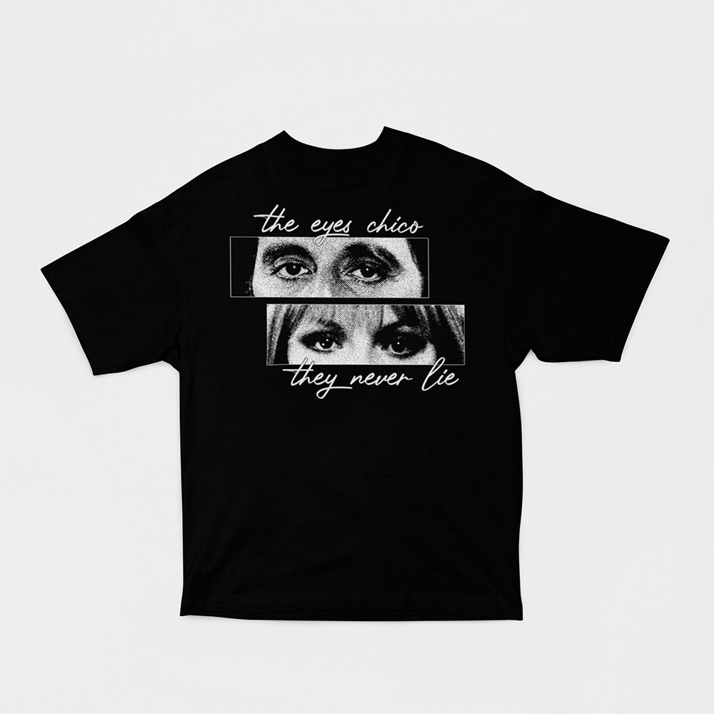 Camisetas Masculina Oversized Scarface Tony Montana 100% Algodão Eyes Never Lies Pronta Entrega
