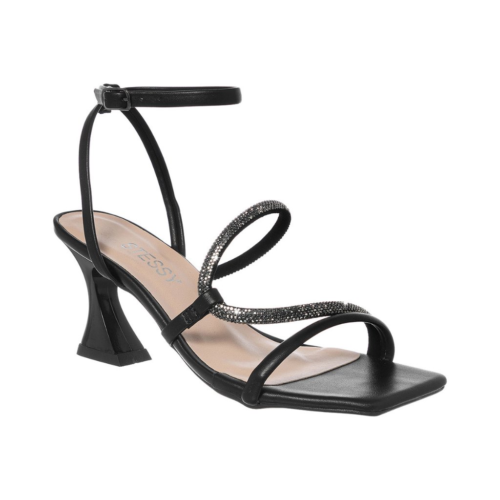 Sandalia Feminina Salto Taça 6 Cm Strass Festa Casamentos Original Luxo Moda