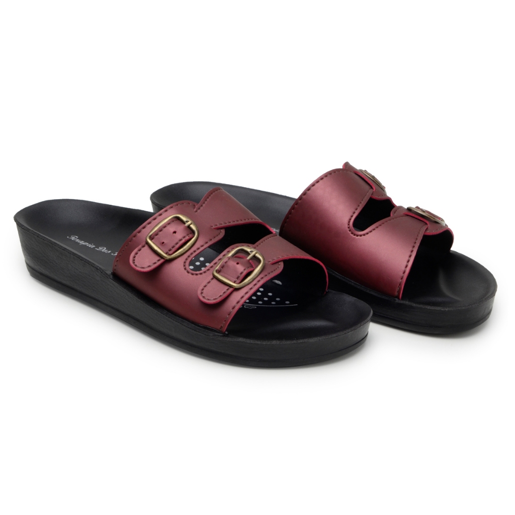 Chinelo ortopédico para alívio de dor no calcanhar e correção da coluna ...