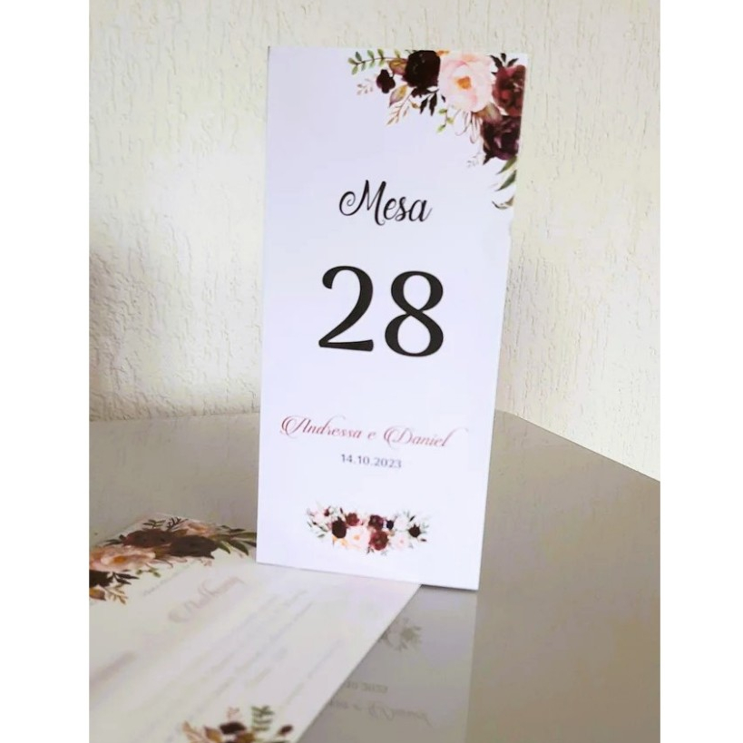 Menu Triangulo para Casamento - Menu mesa festa aninversário ...