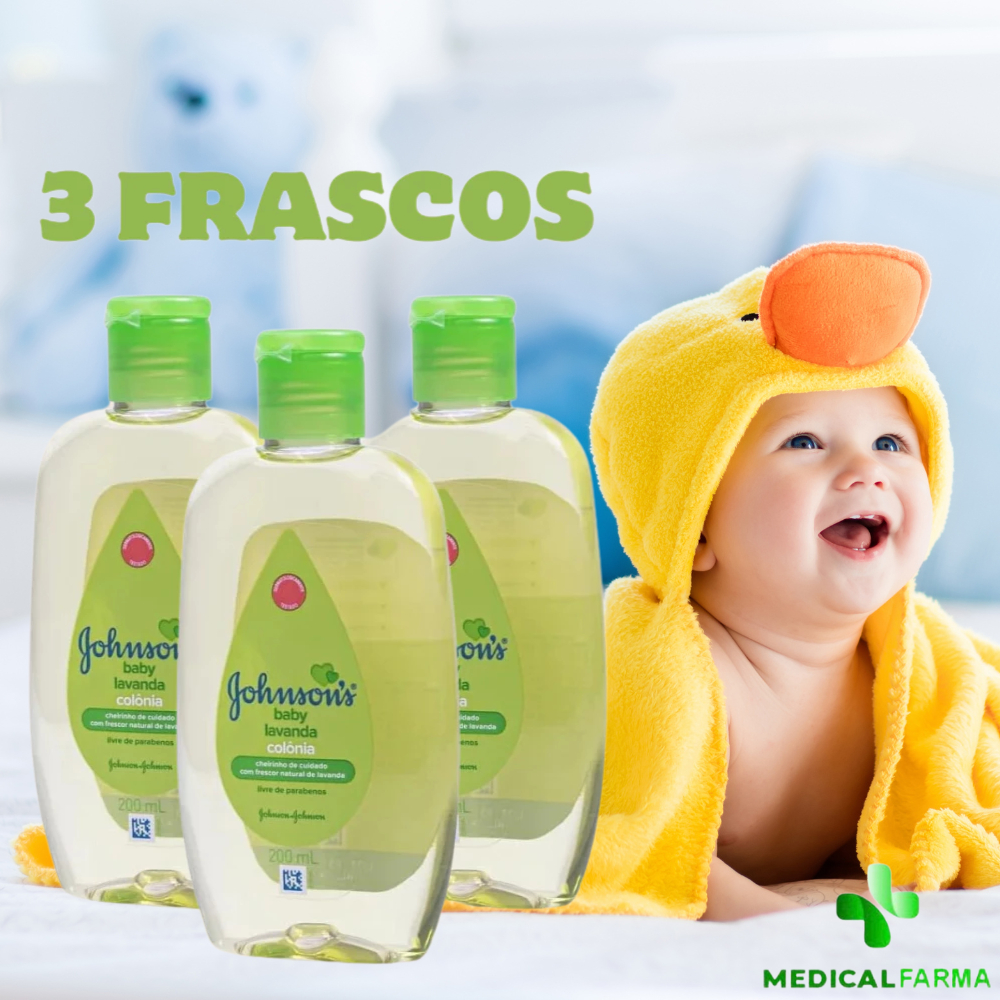 Colônia Infantil Johnson's Baby Lavanda 200ml Perfume Suave e