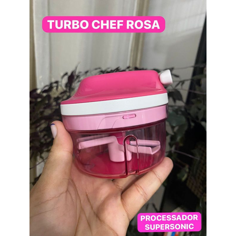 TURBO CHEF ROSA Tupperware | Shopee Brasil