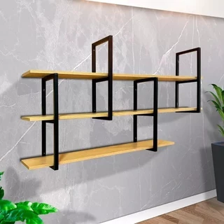 Prateleira Estilo Industrial Suspensa Organizadora Design Moderno Versátil e Pratico