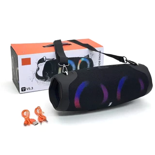 Caixa de Som Grande Potente Bluetooth LED RGB Com Alça Original Inova