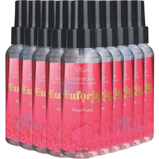 10 BODY SPLASH EUFORIA SUAVE FRAGRANCE COSMÉTICOS CORPORAL FLORAL FRUTAL