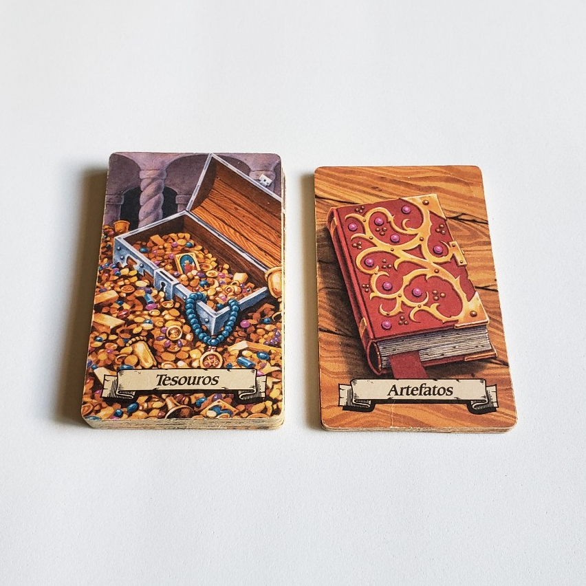 24 Cartas de Tesouro + 10 de Artefato (Original) - Hero Quest / RPG