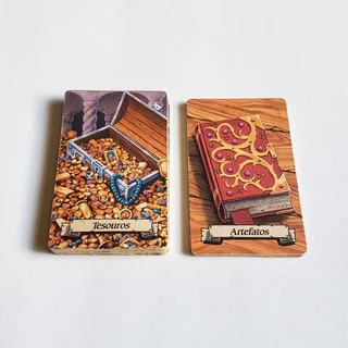 24 Cartas de Tesouro + 10 de Artefato (Original) - Hero Quest / RPG