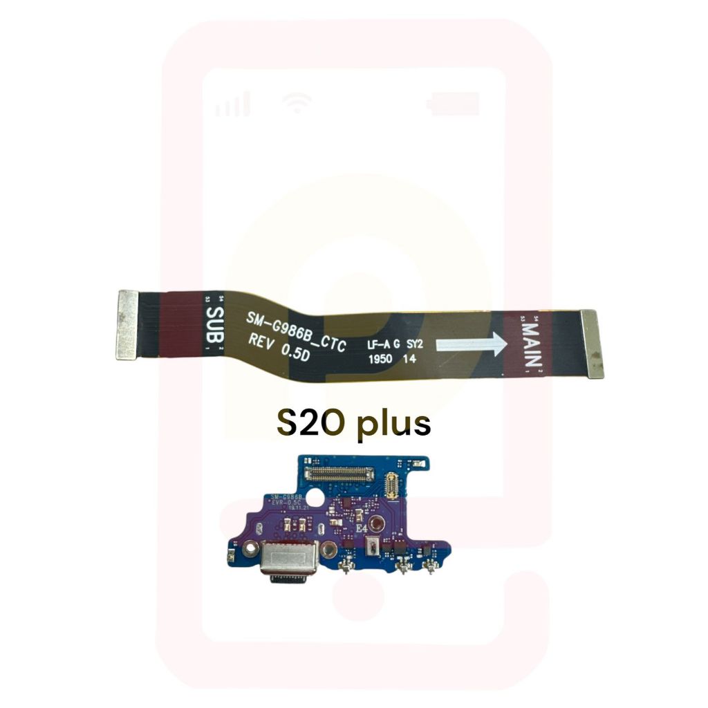 Placa De Carga + Flex Main Galaxy S20 Plus