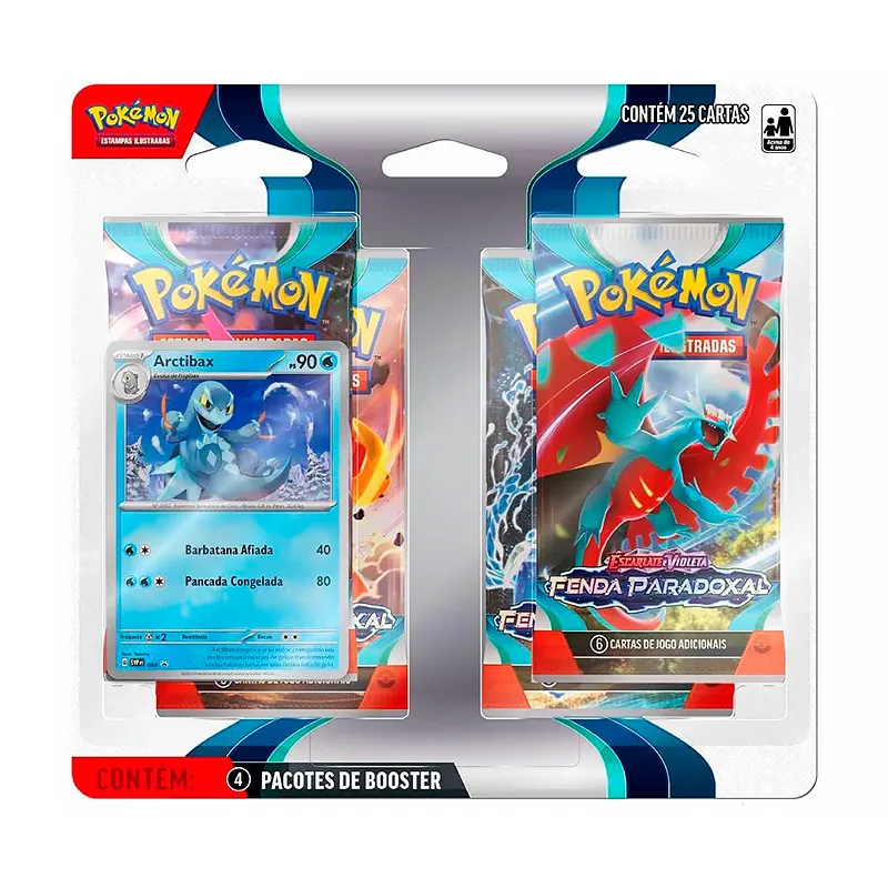 Pokemon TCG - Triple Pack / Quad Pack - Fenda Paradoxal / Forças