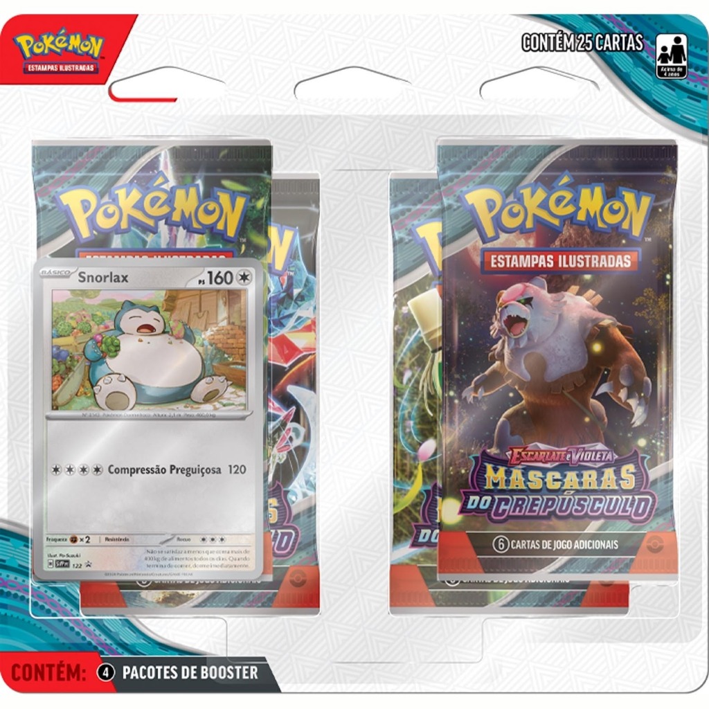 Pokemon TCG - Triple Pack / Quad Pack - Fenda Paradoxal / Forças