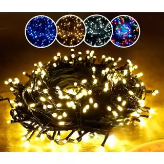 2 Pisca Pisca Sequencial com 100 Leds Para Decoração De Festa / Natal 9 metros 110v