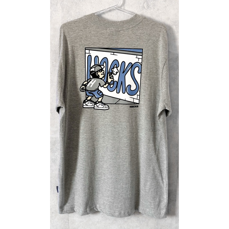 Camiseta Masculina Hocks “Grafite” - Cinza Mescla
