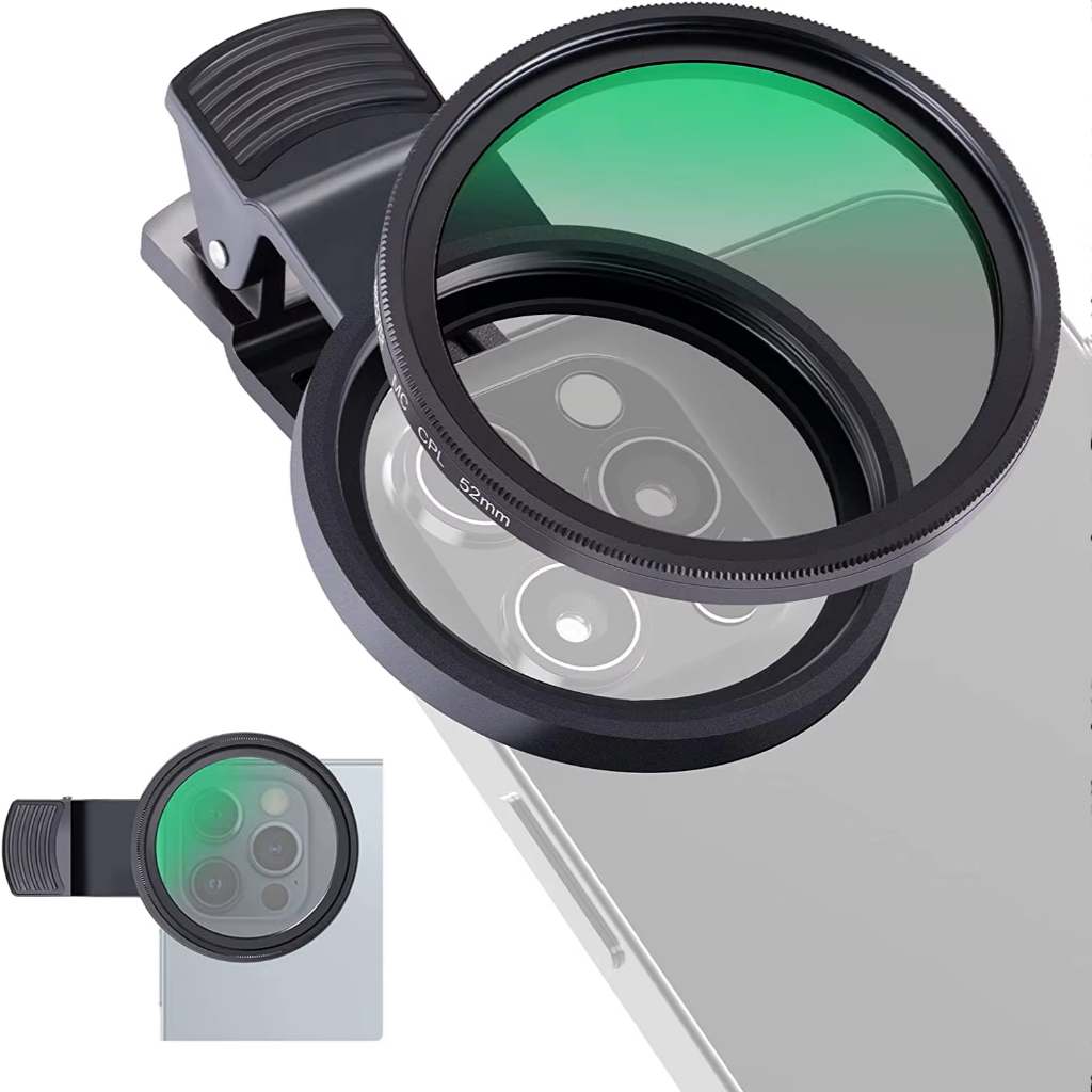 lente filtro polarizado cpl 37mm 52mm ou pequena para celular compativel universal