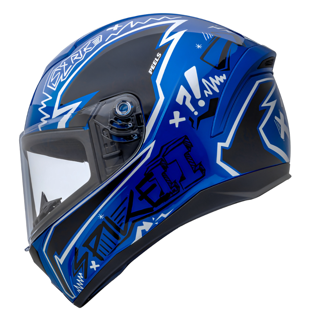 Capacete Peels Spike 2 Novo Modelo Stk Azul Metalico / Preto