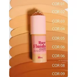 Base Fluída Vegana Líquida Média Cobertura 20ml - Miss Lary