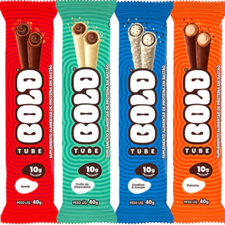 Bold Bar Barrinha Proteica Bold Tube 40g - CAIXA EMBALAGEM NOVA